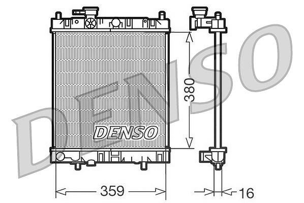 Denso Kühler, Motorkühlung [Hersteller-Nr. DRM46001] für Nissan