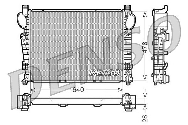 Denso Kühler, Motorkühlung [Hersteller-Nr. DRM17093] für Mercedes-Benz