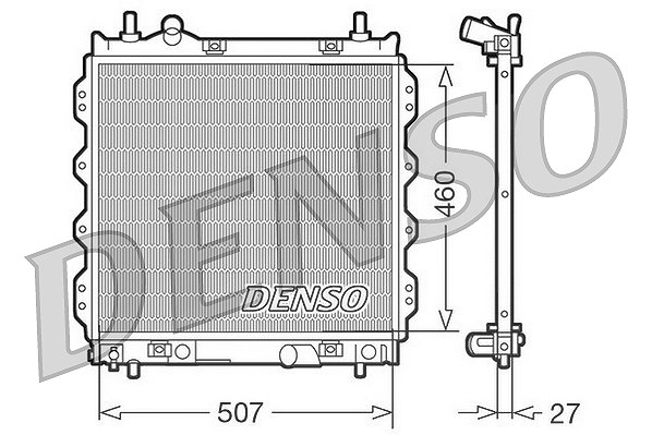 Denso Kühler, Motorkühlung [Hersteller-Nr. DRM06005] für Chrysler