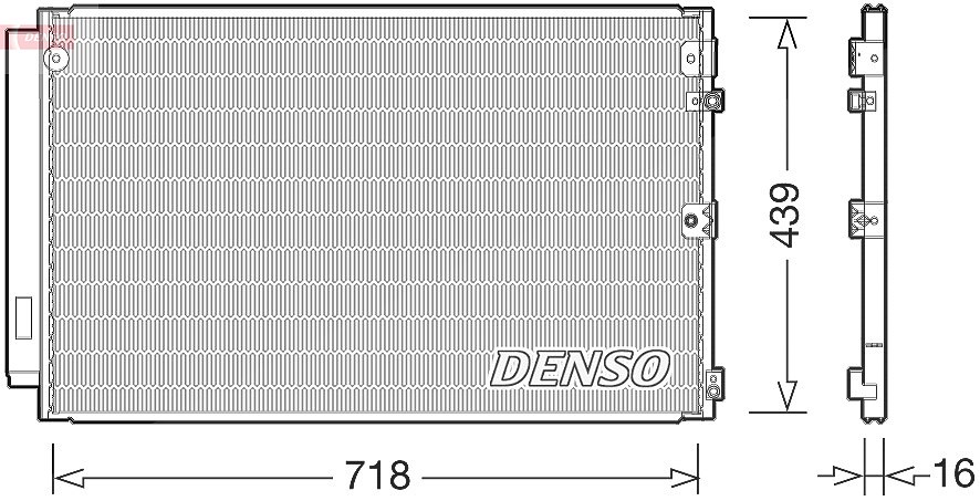 Denso Kondensator, Klimaanlage [Hersteller-Nr. DCN51011] für Lexus