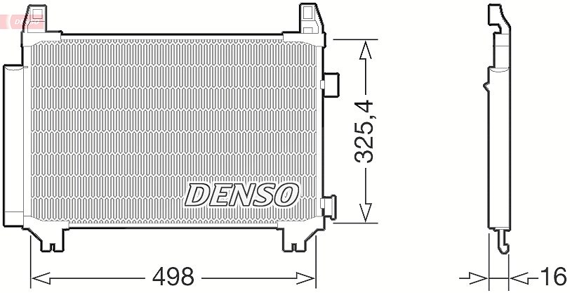 Denso Kondensator, Klimaanlage [Hersteller-Nr. DCN50029] für Toyota