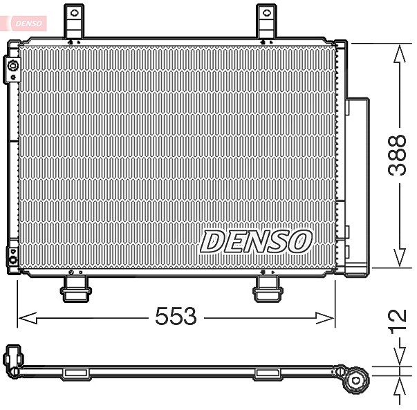 Denso Kondensator, Klimaanlage [Hersteller-Nr. DCN47007] für Suzuki