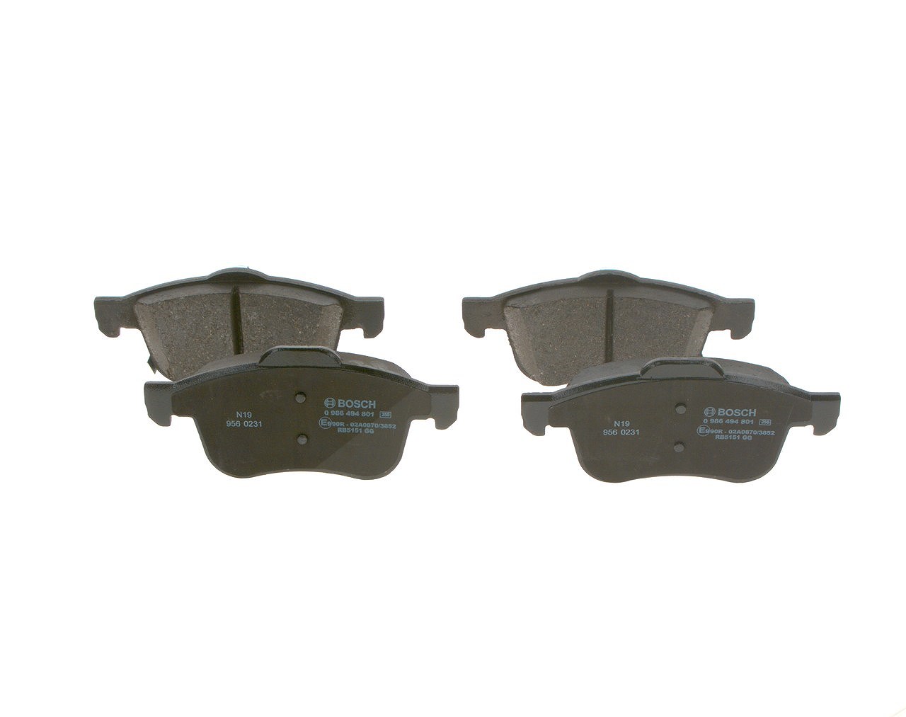 Bosch Bremsbelagsatz, Scheibenbremse [Hersteller-Nr. 0986494801] für Fiat