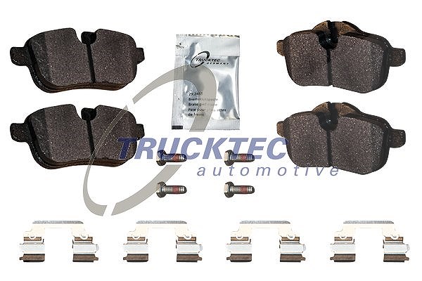 Trucktec Automotive Bremsbelagsatz, Scheibenbremse [Hersteller-Nr. 08.35.048] für BMW
