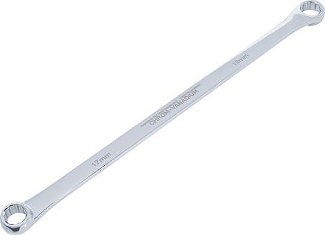 Bgs Doppel-Ringschlüssel - extra lang - SW 17 x 19 mm [Hersteller-Nr. 1186-17X19]