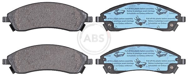 A.b.s. Bremsbelagsatz, Scheibenbremse [Hersteller-Nr. 37570] für Cadillac