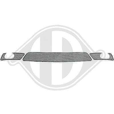 Diederichs Lüftungsgitter, Stoßfänger [Hersteller-Nr. ZUB00070] für Mercedes-Benz