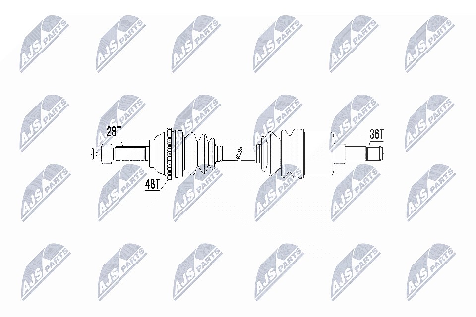 Nty Antriebswelle [Hersteller-Nr. NPW-FR-031] für Ford