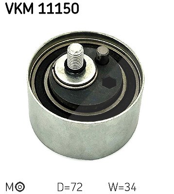 Skf Spannrolle, Zahnriemen [Hersteller-Nr. VKM11150] für Audi, VW, Skoda