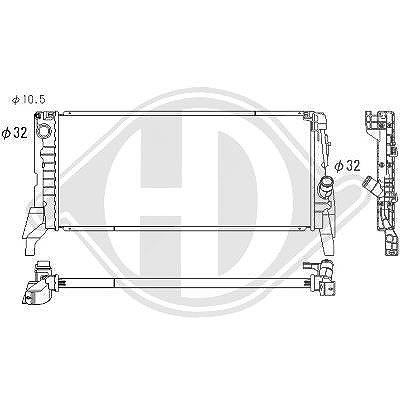 Diederichs Kühler, Motorkühlung [Hersteller-Nr. DCM3916] für Mini, BMW
