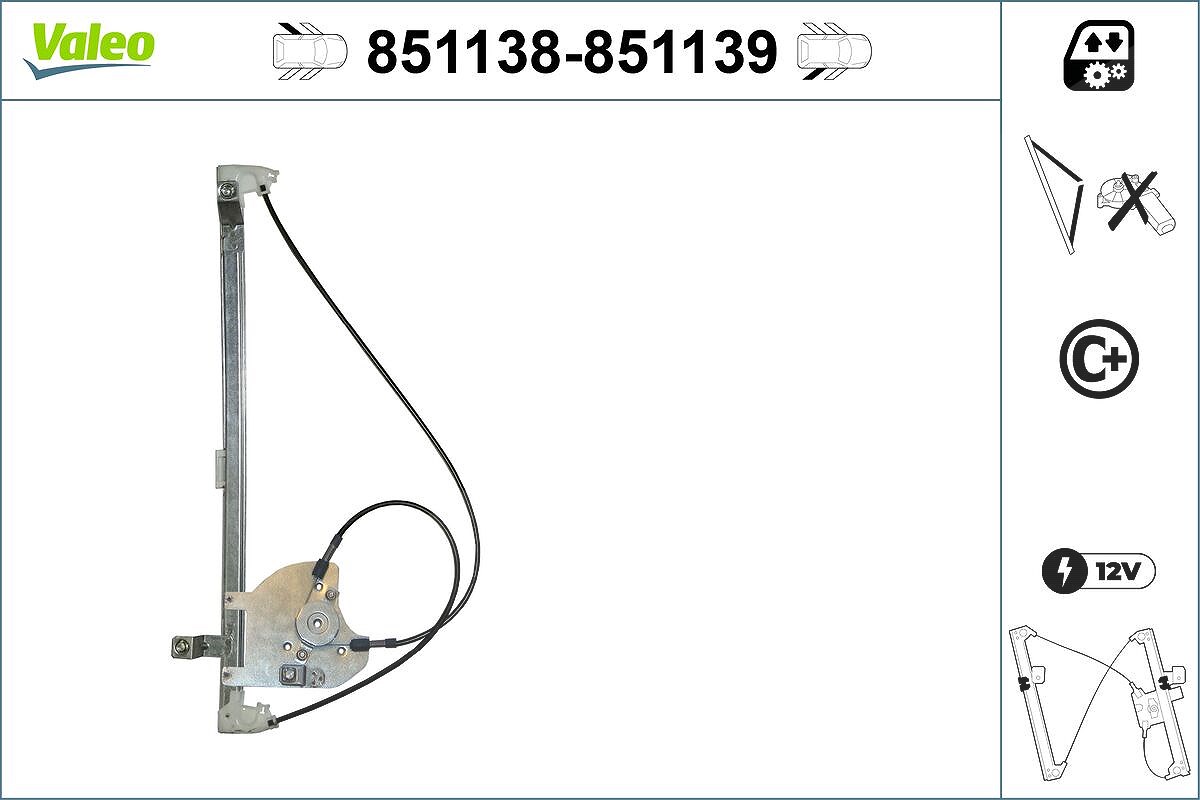 Valeo Fensterheber [Hersteller-Nr. 851138] für Renault