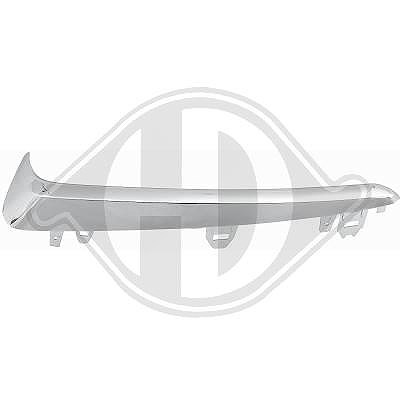 Diederichs Zier-/Schutzleiste, Stoßfänger [Hersteller-Nr. 6607363] für Toyota