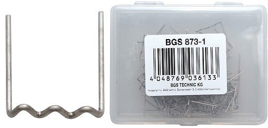 Bgs Reparatur-Klammern - U-Form - Ø 0,6 mm - 100-tlg. [Hersteller-Nr. 873-1]