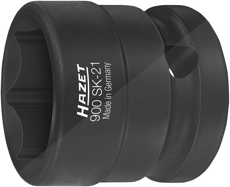 Hazet Kraft-Steckschlüssel Satz - Sechskant - Vierkant 1/2 - 21 mm [Hersteller-Nr. 900SK-21]