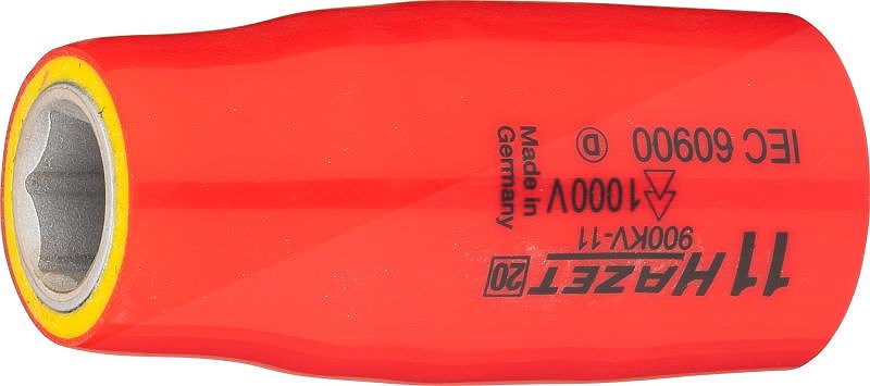 Hazet Steckschlüsseleinsatz - schutzisoliert - 1/2 - Sechskant - 11mm [Hersteller-Nr. 900KV-11]
