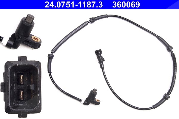 Ate Sensor, Raddrehzahl [Hersteller-Nr. 24.0751-1187.3] für Citroën