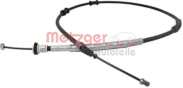 Metzger Autoteile Seilzug, Feststellbremse [Hersteller-Nr. 12.0752] für Fiat, Abarth, Alfa Romeo