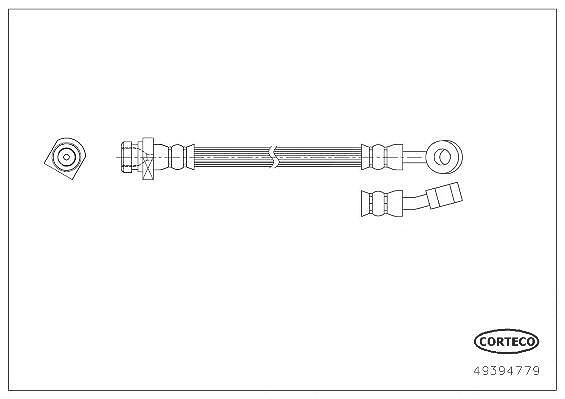 Corteco Bremsschlauch [Hersteller-Nr. 49394779] für Hyundai