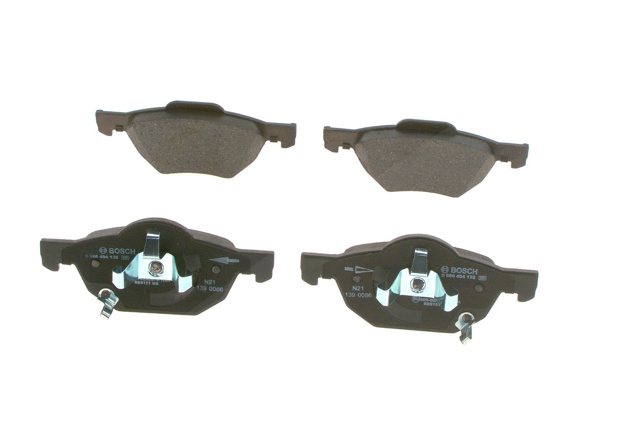 Bosch Bremsbelagsatz, Scheibenbremse [Hersteller-Nr. 0986494135] für Honda