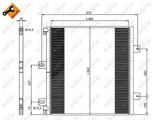 Nrf Kondensator, Klimaanlage [Hersteller-Nr. 35901]