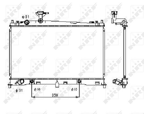 Nrf Kühler, Motorkühlung [Hersteller-Nr. 53410] für Mazda