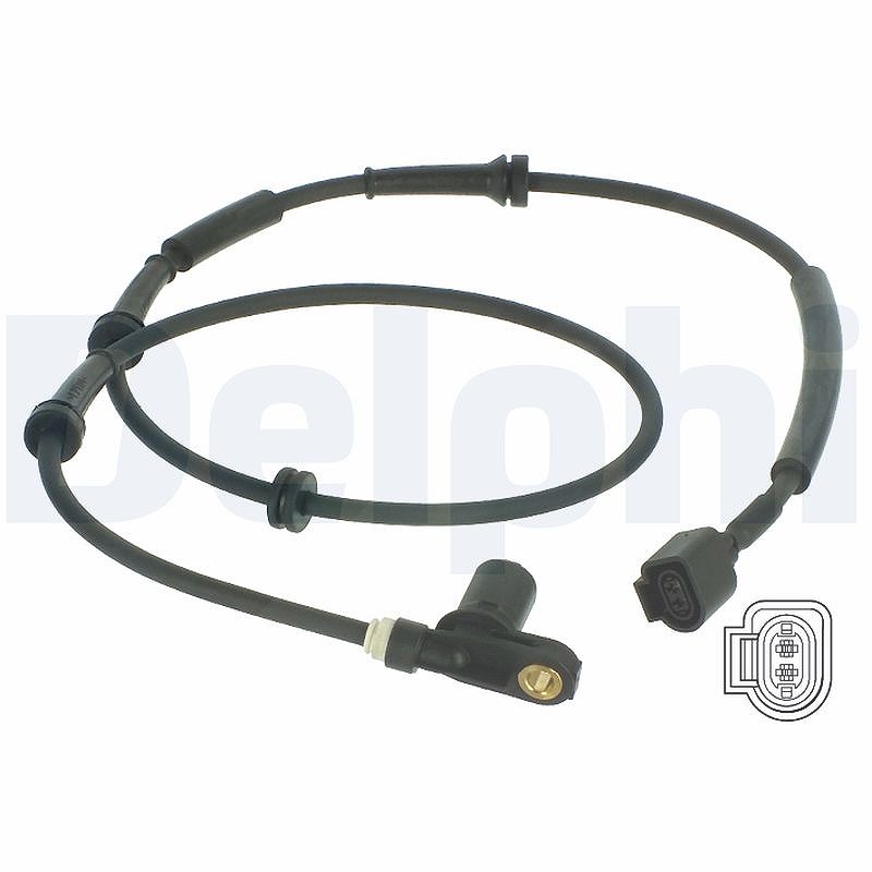 Delphi Sensor, Raddrehzahl [Hersteller-Nr. SS20028] für Seat, Ford, VW
