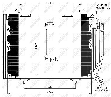 Nrf Kondensator 545x410x16 [Hersteller-Nr. 35215] für Mercedes-Benz