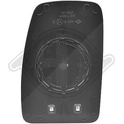 Diederichs Spiegelglas, Außenspiegel [Hersteller-Nr. 4486126] für Opel, Renault