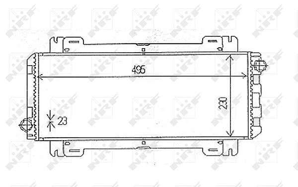 Nrf Kühler, Motorkühlung [Hersteller-Nr. 54613] für Ford