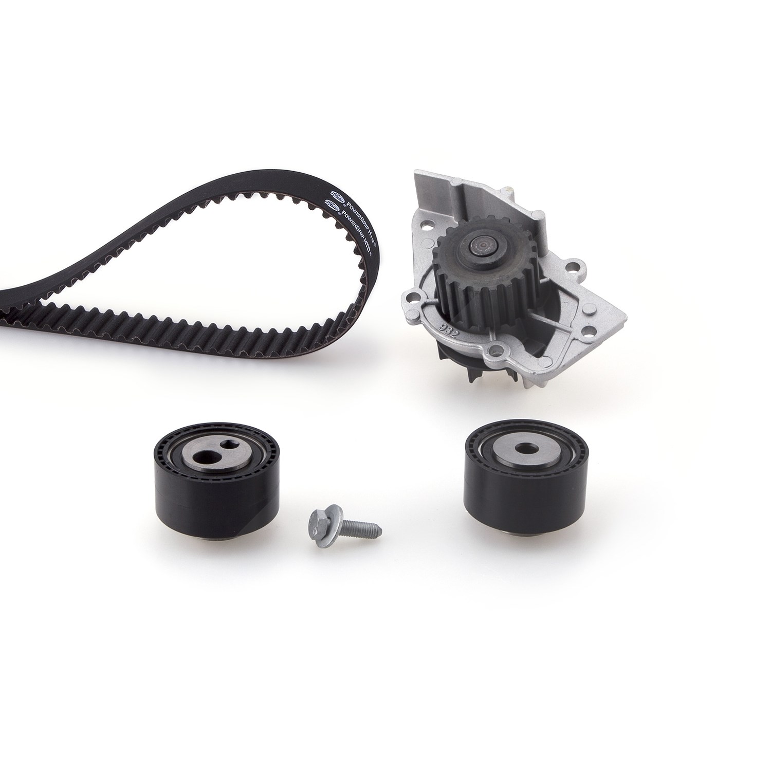 Gates Wasserpumpe + Zahnriemensatz [Hersteller-Nr. KP15588XS] für Suzuki, Lancia, Peugeot, Citroën, Fiat