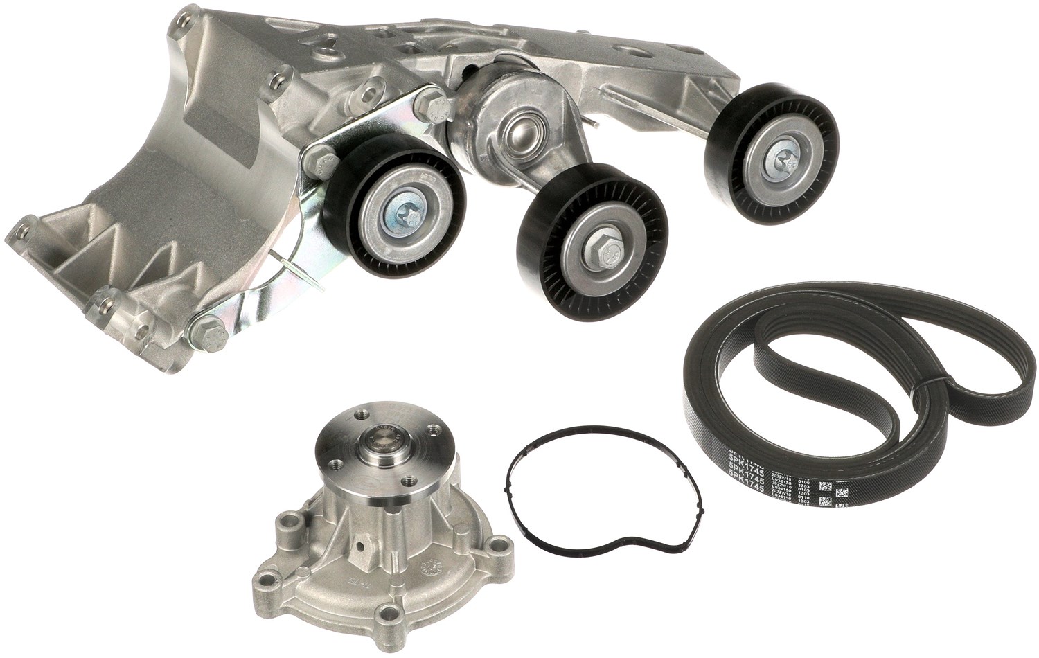 Gates Wasserpumpe + Keilrippenriemensatz [Hersteller-Nr. KP15PK1745] für Mercedes-Benz