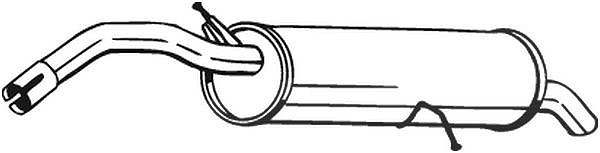 Bosal Endschalldämpfer [Hersteller-Nr. 190-243] für Peugeot, Citroën