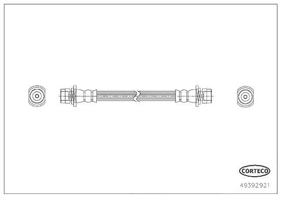 Corteco Bremsschlauch [Hersteller-Nr. 49392921] für Toyota
