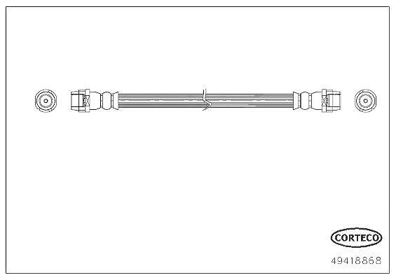 Corteco Bremsschlauch [Hersteller-Nr. 49418868] für Chevrolet