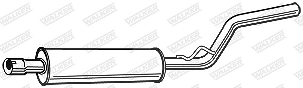 Walker Mittelschalldämpfer [Hersteller-Nr. 23303] für VW