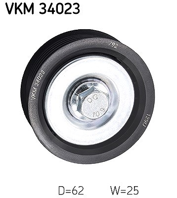 Skf Umlenk-/Führungsrolle, Keilrippenriemen [Hersteller-Nr. VKM34023] für Saab