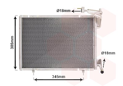 Van Wezel Kondensator, Klimaanlage [Hersteller-Nr. 18015718] für Ford