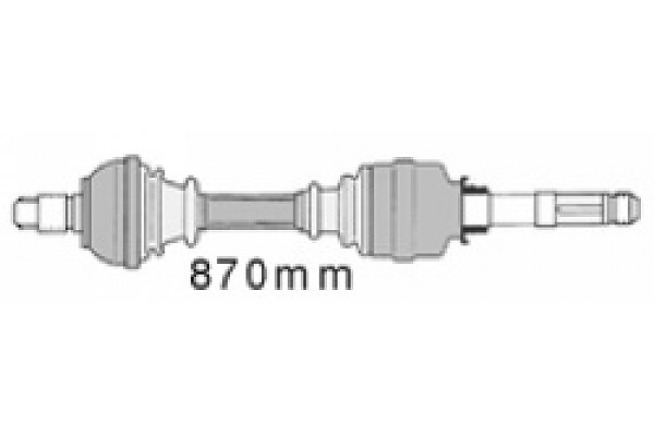 Mapco Antriebswelle [Hersteller-Nr. 16421] für Citroën