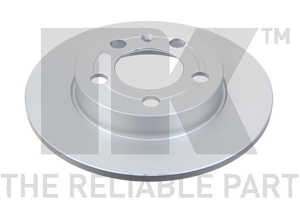 Nk 1x Bremsscheibe Hinterachse Voll [Hersteller-Nr. 314779] für Skoda, VW, Audi