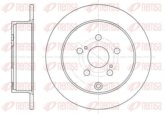 Kawe 1x Bremsscheibe [Hersteller-Nr. 6116800] für Toyota