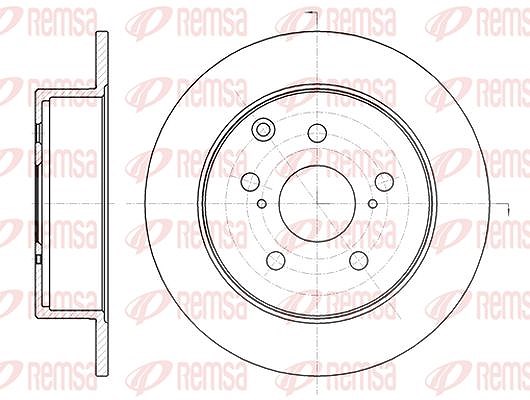 Kawe 1x Bremsscheibe [Hersteller-Nr. 6132400] für Toyota