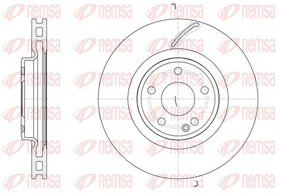 Kawe 1x Bremsscheibe [Hersteller-Nr. 6152410] für Mercedes-Benz