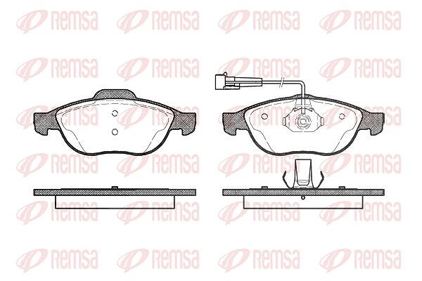 Kawe Bremsbelagsatz, Scheibenbremse [Hersteller-Nr. 066002] für Alfa Romeo