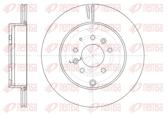 Kawe 1x Bremsscheibe [Hersteller-Nr. 6140210] für Mazda