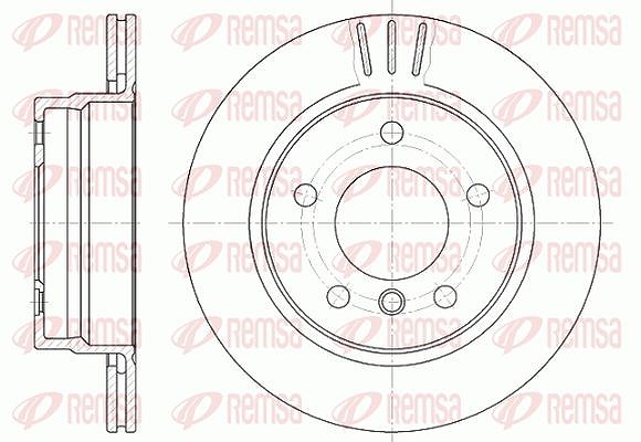 Kawe 1x Bremsscheibe [Hersteller-Nr. 645810] für BMW