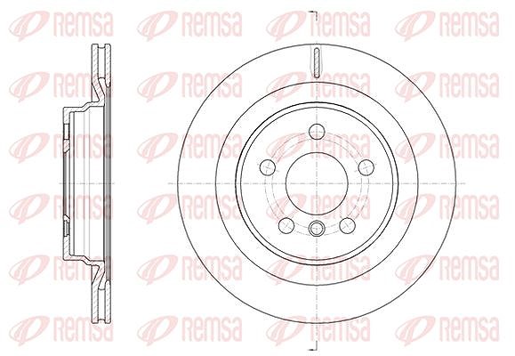 Kawe 1x Bremsscheibe [Hersteller-Nr. 6163210] für BMW, Mini, Alpina