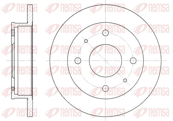 Kawe 1x Bremsscheibe [Hersteller-Nr. 656800] für Hyundai