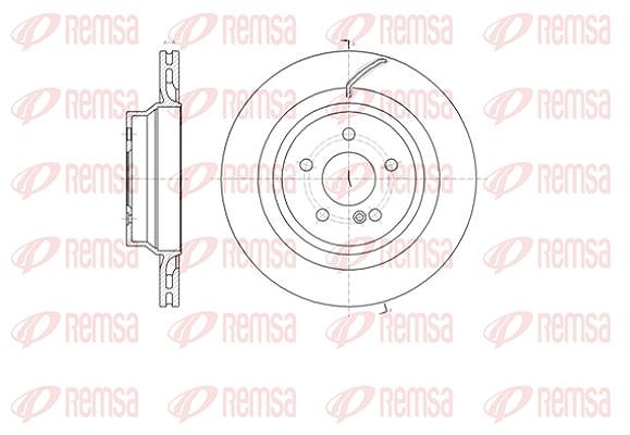 Kawe 1x Bremsscheibe [Hersteller-Nr. 6140410] für Mercedes-Benz