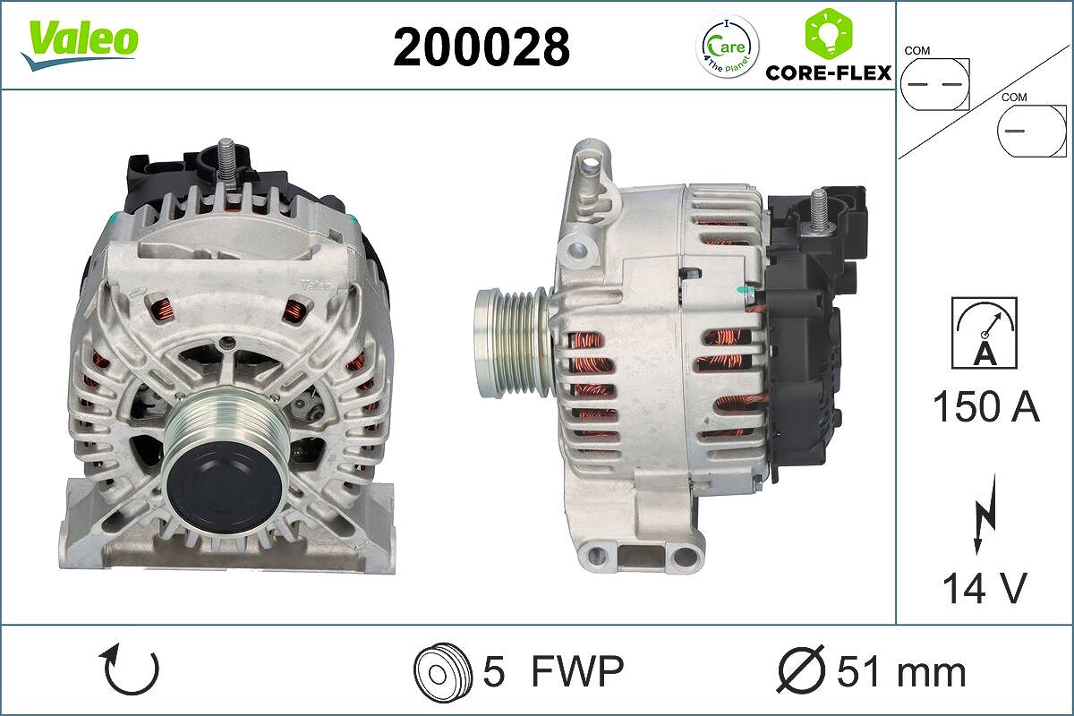 Valeo Generator [Hersteller-Nr. 200028] für Mercedes-Benz