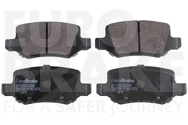 Eurobrake Bremsbeläge hinten (Satz) [Hersteller-Nr. 5502223348] für Mercedes-Benz